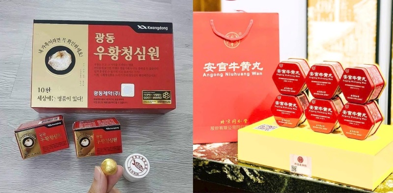 câu hỏi về an cung ngưu hoàng có bao nhiêu loại